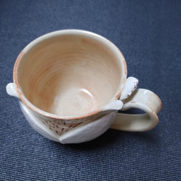 PEI Prince Edward Island Fox Pottery Mug Handmade Stoneware signed by Redrocks - Picture 3 of 7